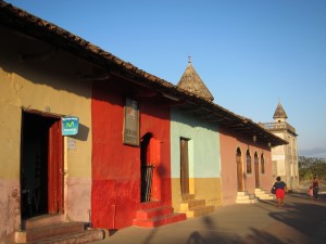 Barevné domky - Granada, Nikaragua