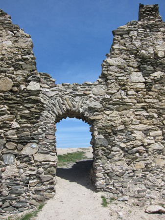 zachované části hradu Brníčko