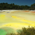 Wai-O-Tapu, geotermální přírodní park, Rotorua, Nový Zéland