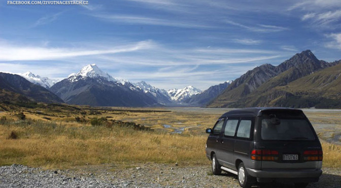 Život na cestách - Mount Cook National Park, Nový Zéland