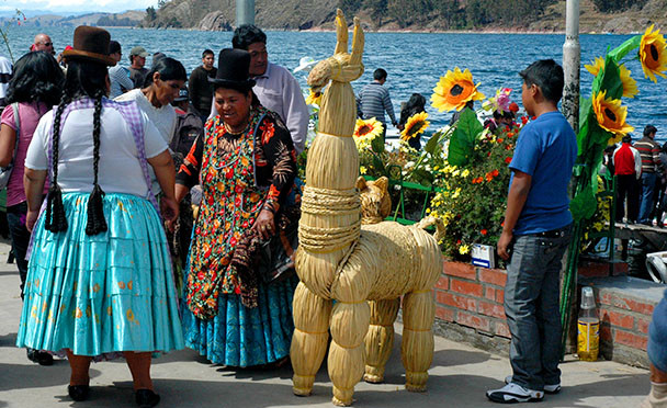 Jezero Titicaca - bolivijská strana jezera