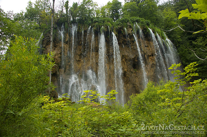 Vodopády v národním parku Plitvičky