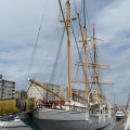 Loď Mercator, Oostende, Belgie