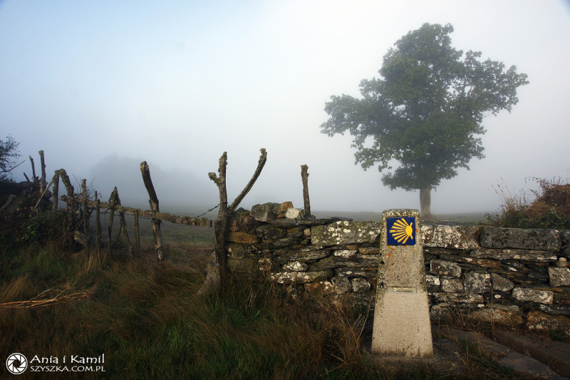 Trasa Camino de Santiago je značená svatojakubskou mušlí