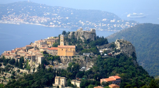 Eze - pohled z Grand Corniche