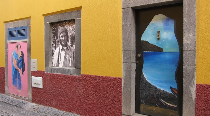 Nečekaná pouliční galerie, město Funchal, Madeira
