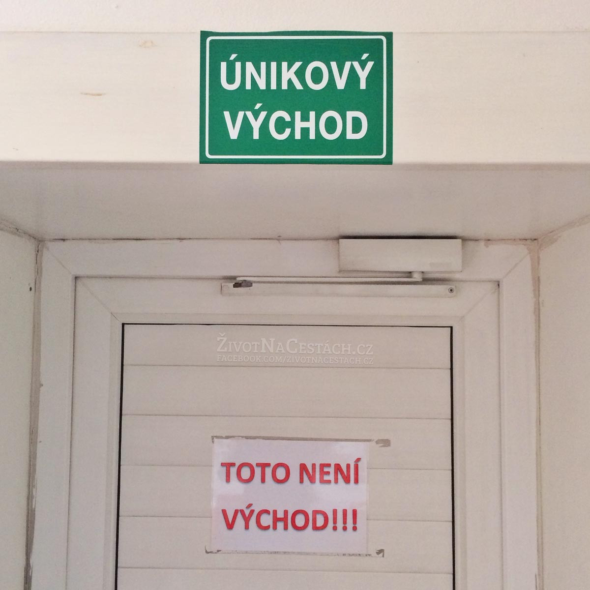 Únikový východ - Toto není východ!!!