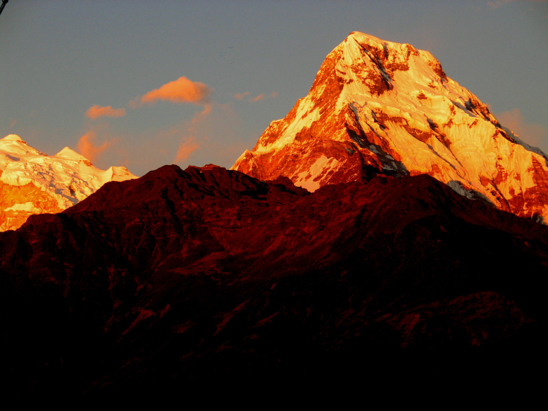 Annapurna South z Ghorepani.