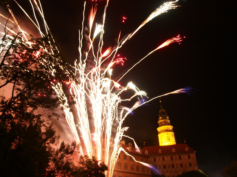 Ohňostroj - Český Krumlov