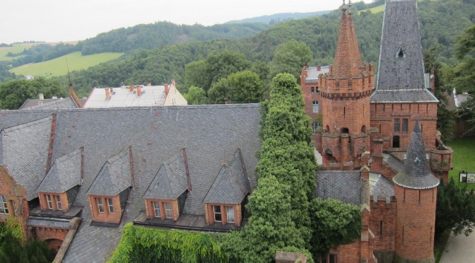 Zámek Hradec nad Moravicí – věže Červeného zámku, Moravskoslezský kraj