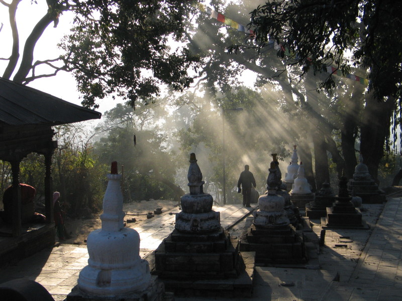 V chrámovém komplexu Pashupatinath.