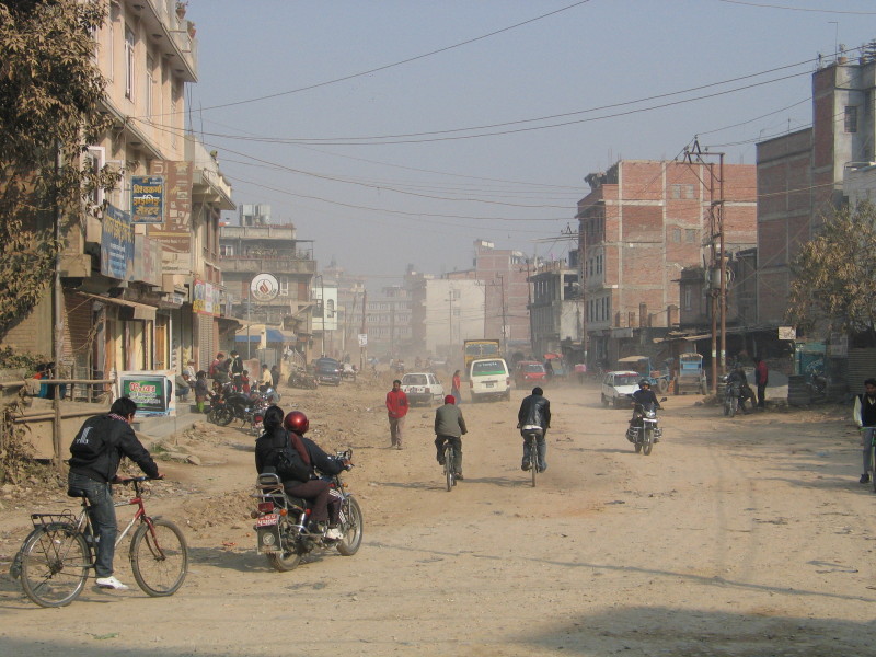 Bezejmenná ulice v Káthmándú
