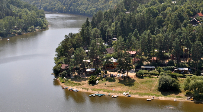 Výhled z Cornštejna na údolí Dyje