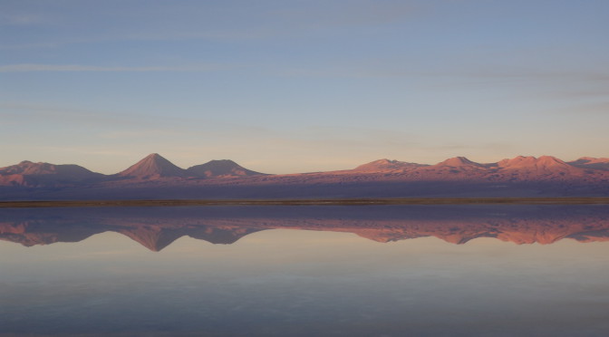 Západ Slunce poblíž San Pedra de Atacama