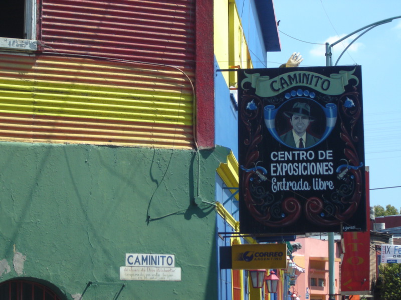Ulice Caminito ve čtvrti La Boca