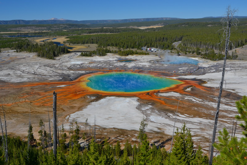 Nejznámější bazén v Yellowstonském národním parku.