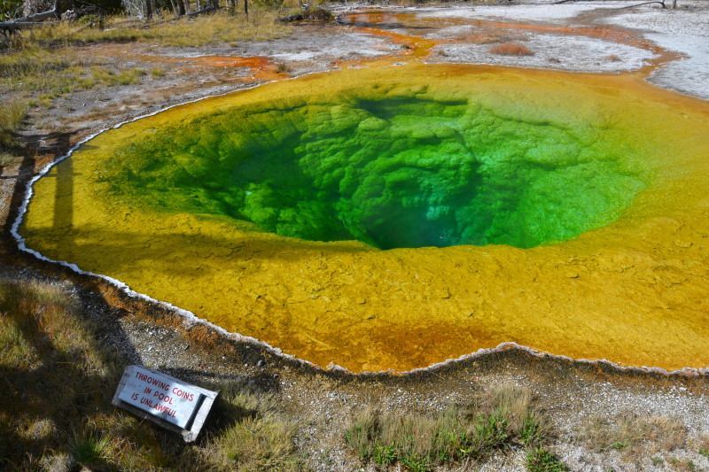 Krásný bazén v Yellowstonském národním parku.