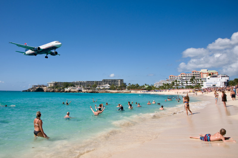 Maho Beach, St. Marteen (Svatý Martin)