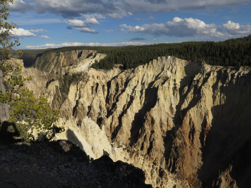 Grand Canyon v Yellowstonském národním parku.