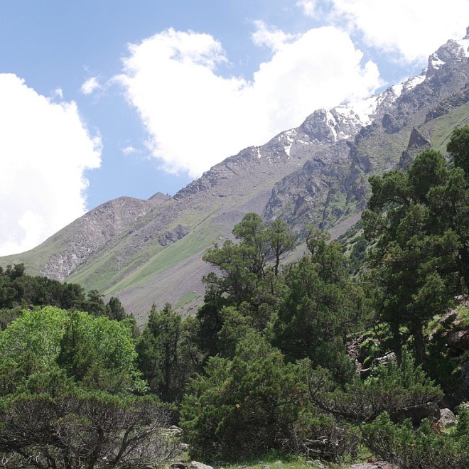 údolí Kindik, Alajský hřeben, Kyrgyzstán