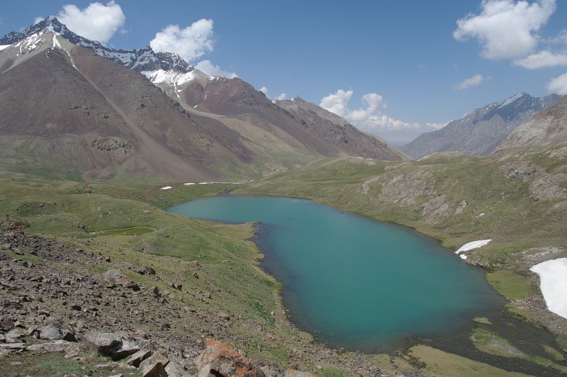 údolí Kindik, Alajský hřeben, Kyrgyzstán