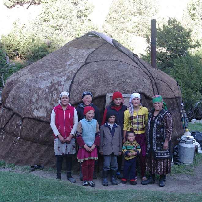 údolí Kindik, Alajský hřeben, Kyrgyzstán