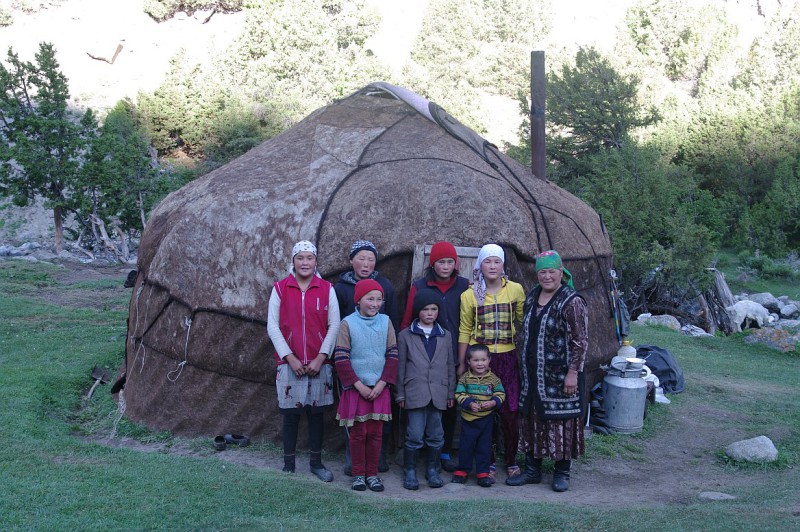 údolí Kindik, Alajský hřeben, Kyrgyzstán