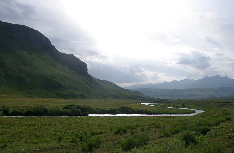 Kyrgyzstán, Kyrgyzský hřeben, hory