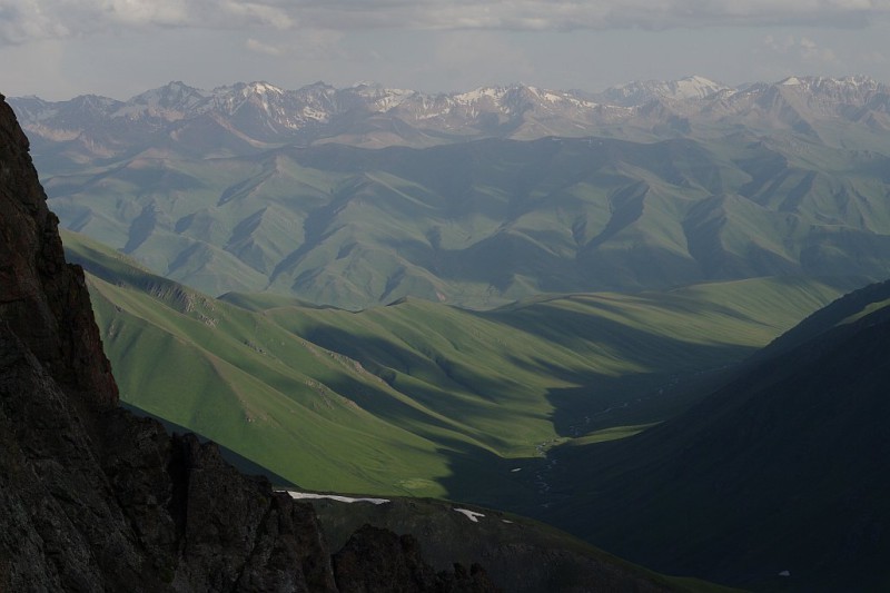 Kyrgyzstán, Kyrgyzský hřeben, hory