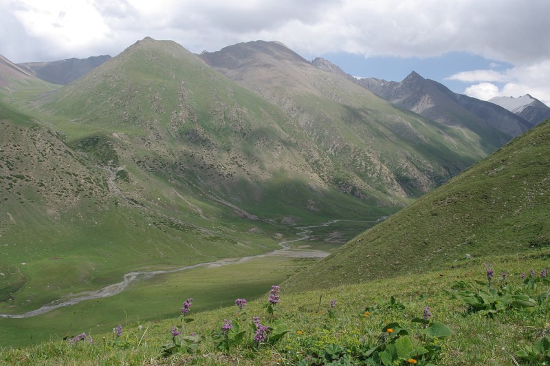 Severní svahy Těrskej Alatau, Kyrgyzstán