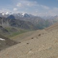 Severní svahy Těrskej Alatau, Kyrgyzstán