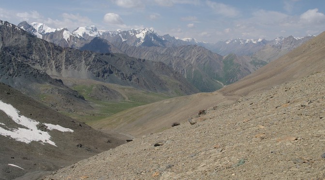 Severní svahy Těrskej Alatau, Kyrgyzstán