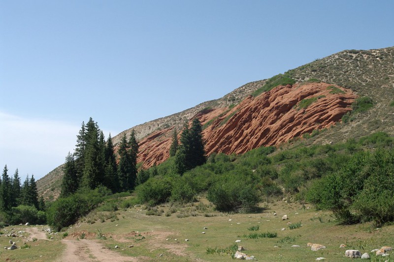 Severní svahy Těrskej Alatau, Kyrgyzstán