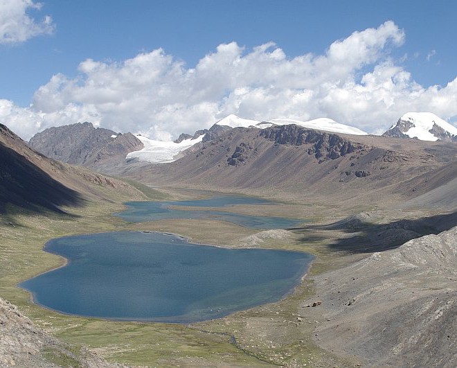 Jižní svahy Těrskej Alatau, Kyrgyzstán