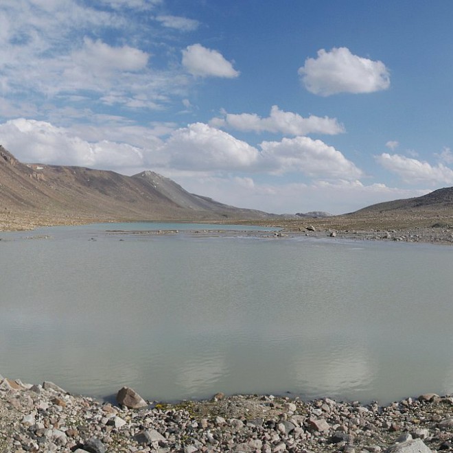 Jižní svahy Těrskej Alatau, Kyrgyzstán