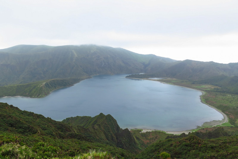 Kráter Lagoa do Fogo, Azory.