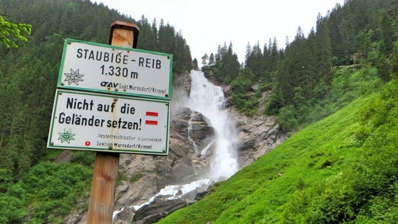 Značení - Krimmelské vodopády, Rakousko