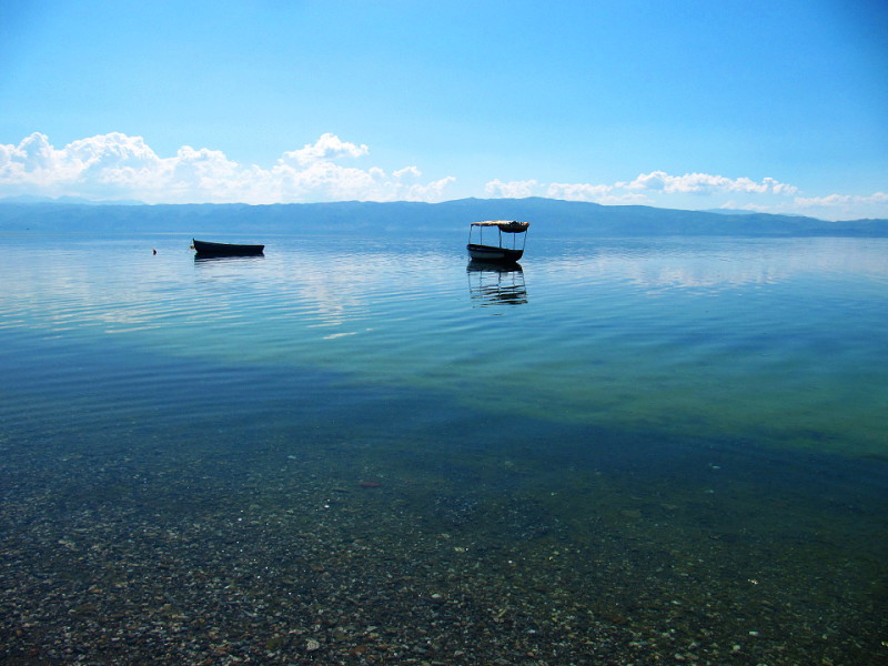 Ohridské jezero.