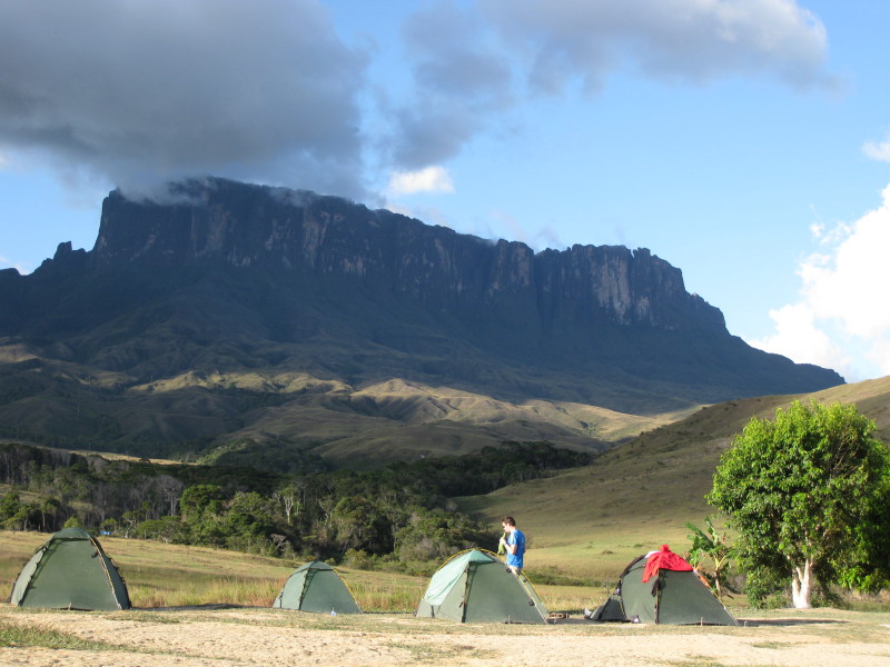 Táboření pod stolovými horami - Venezuela