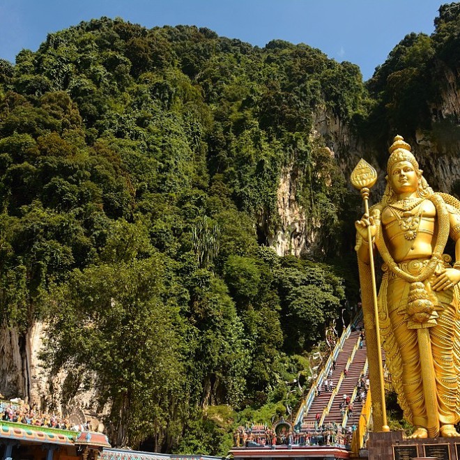 Batu Caves - Mahabharata Caves, Kuala Lumpur, Malajsie