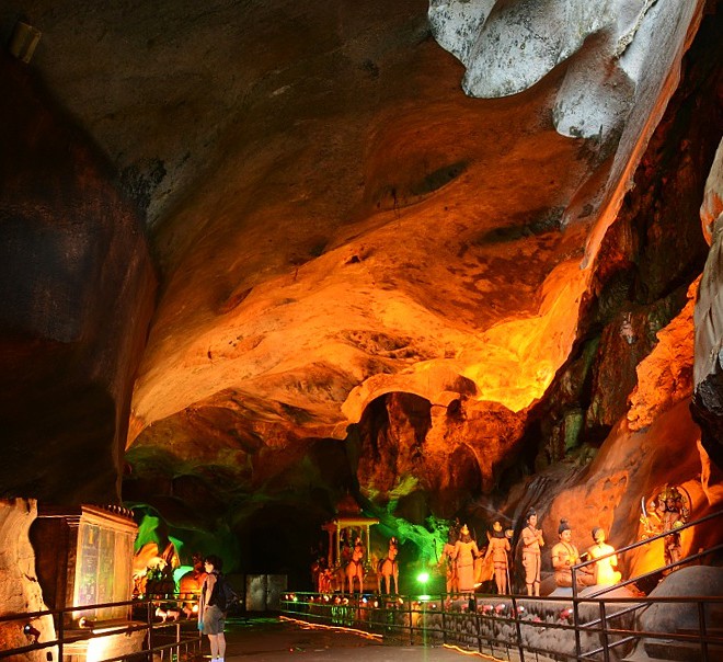 Batu Caves Mahabharata Caves, Kuala Lumpur, Malajsie