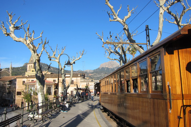 Historický vlak, Sóller, Mallorca