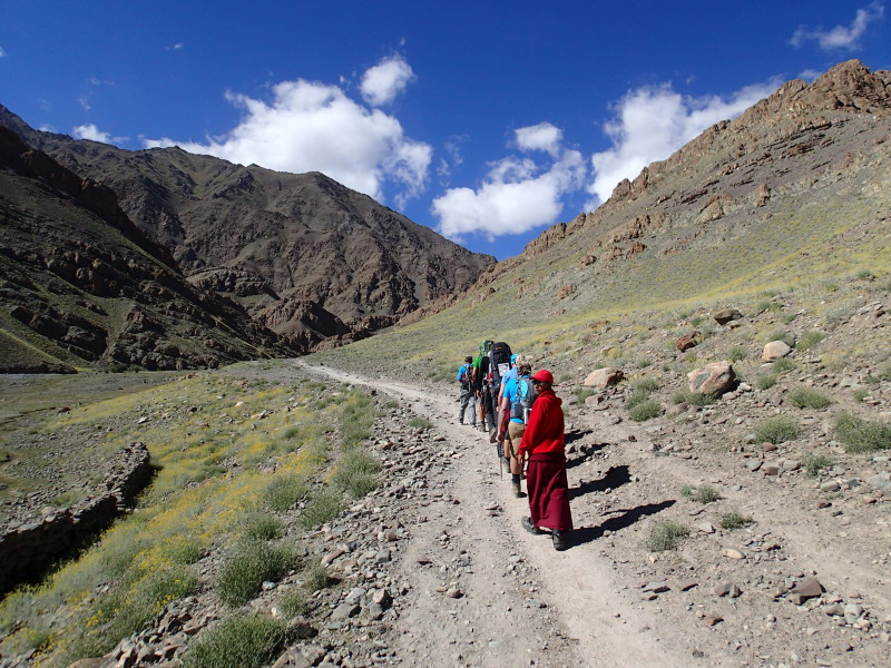 S mnichem na Stok Kangri, Himálaj