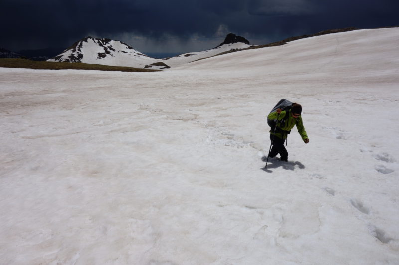 Continental Divide Trail: Colorado-boření se ve sněhu