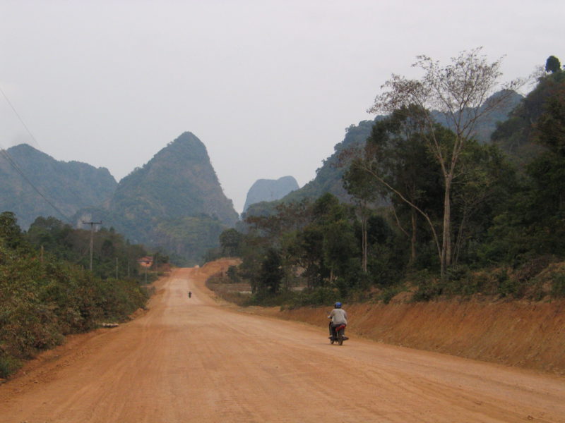 Krajina poblíž Thakhek.
