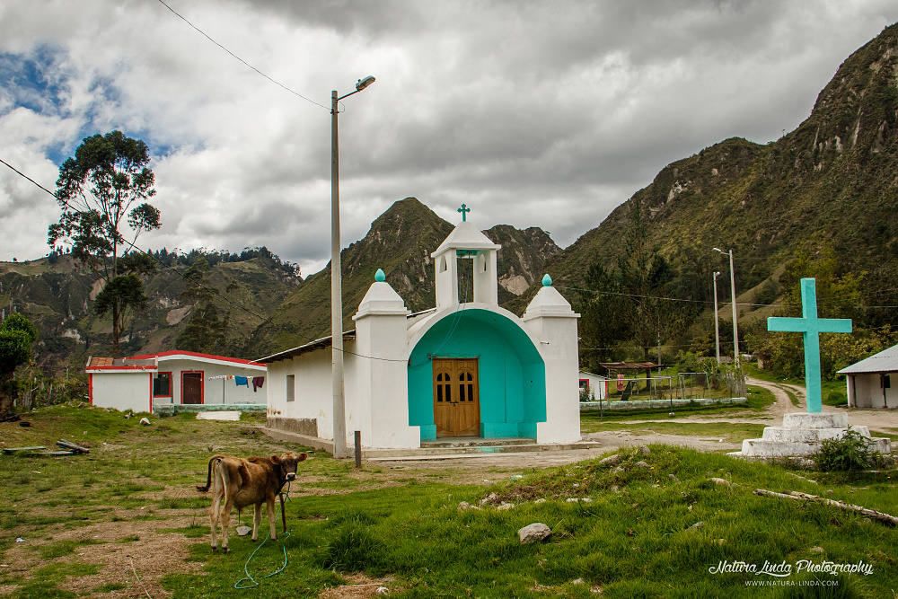 podhorská vesnička Ekvádoru