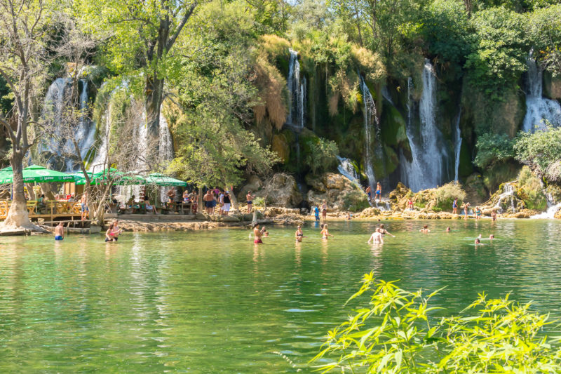 Vodopády Kravica, Bosna a Hercegovina.