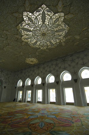 Koberec v Sheikh Zayed Grand Mosque 